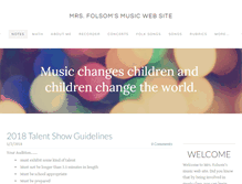 Tablet Screenshot of folsommusic.com